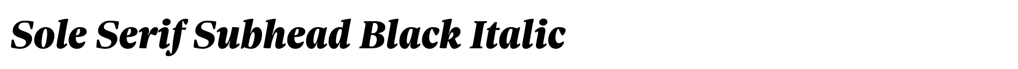 Sole Serif Subhead Black Italic image